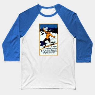 1920 Skiing St. Croix Switzerland Baseball T-Shirt